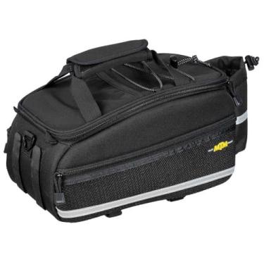Imagem de Topeak MTM Multi Mount TrunkBag EX, bolsa de bicicleta resistente à água com laterais expansíveis para caber em racks KLICKfix/Racktime Snapit ou adaptador MIK, preto