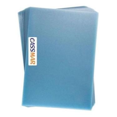 Imagem de Capa Encadernação Cristal Couro A4 Pp Transparente 100un - Cassmar