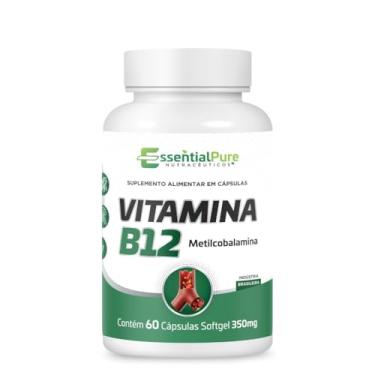 Imagem de Vitamina B12 Metilcobalamina 60 Cápsulas 350mg Natural