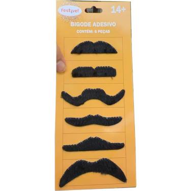 Imagem de Bigode Adesivo Sortido Festive