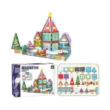 Imagem de Conjunto De Blocos De Construção Magnéticos Coloridos, Quebra-Cabeça 3