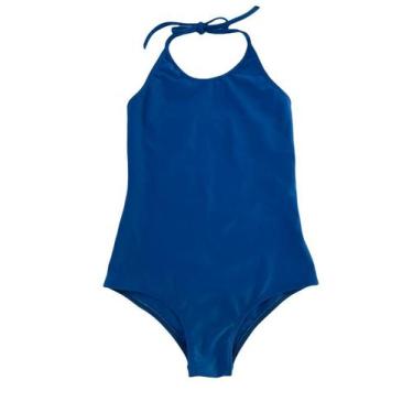 Imagem de Maiô Flúor Frente Única Juvenil e Infantil - SUPORT FITNESS, Azul, Fem