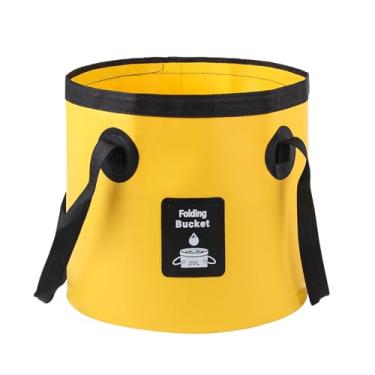 Imagem de Balde dobrável, lavatório leve de lavanderia | Balde dobrável impermeável de 12/20 alça para viagem, lavagem de , praia, jardinagem, banho, cozinha, lavanderia