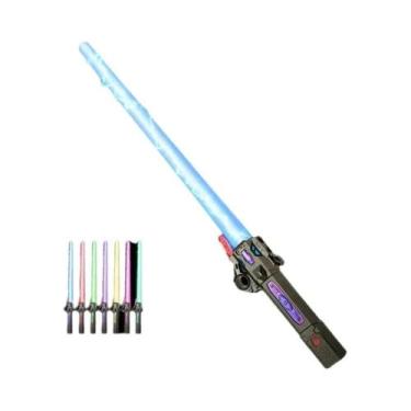Imagem de Brinquedo De Espada Laser Telescópica Colorida E Brilhante Para Crianç