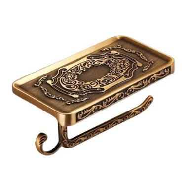 Imagem de Suporte Porta Papel Higiênico De Parede Vintage Bronze