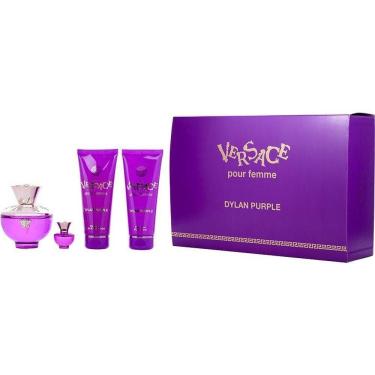 Imagem de Perfume Feminino Gianni Versace Dylan Purple Edp Spray 100 ml&loção Corporal Gel Banho 5 Mini
