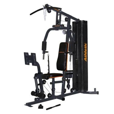 Imagem de Estação De Musculação Athletic Power 520m 67,5kg Usuário 125kg +45 Exercícios Para Casa E Condomínio
