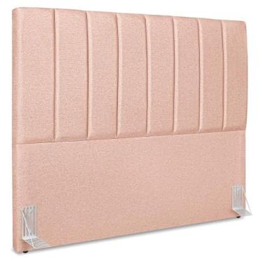 Imagem de Cabeceira Casal 140 cm Com Frame Dalia Linho Artte - Arte das Cabeceir