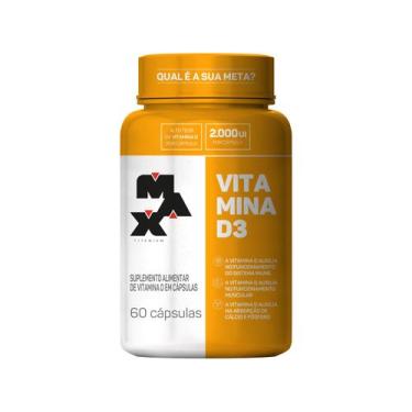 Imagem de Vitamina D3 2.000 UI Max Titanium 60 Cápsulas, Sem sabor