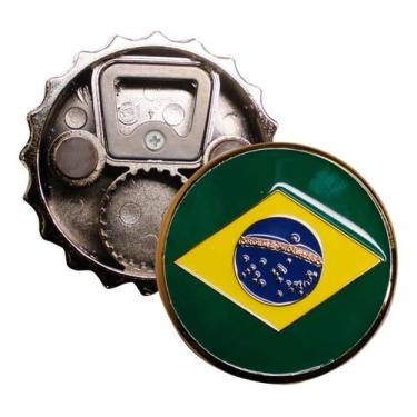 Imagem de  Abridor de Garrafas do Brasil com Ímã  Praticidade e Estilo na Sua Co