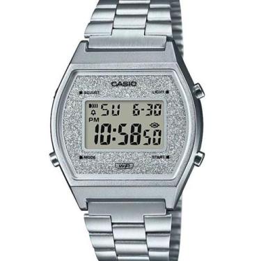 Imagem de Relógio casio feminino vintage prata gliter b640wdg-7df