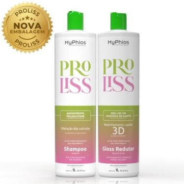 Imagem de Kit 2 Escova Progressiva Pro Liss My phios 2x1L Original - Myphios