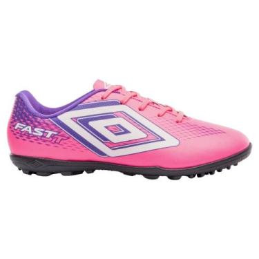 Imagem de Chuteira Society Umbro Fast Ii - Adulto - Masculino, 43, Rosa, Roxo, M