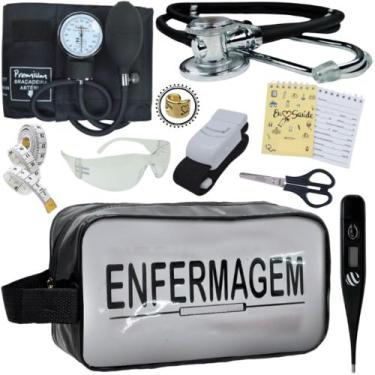 Imagem de Kit Academico Enfermagem Premium Preto Completo - Love Saude, PRETO TR