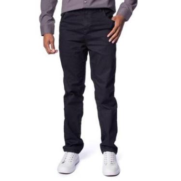 Imagem de Calça de Sarja Masculina Ice Preston Reta Preto-Masculino