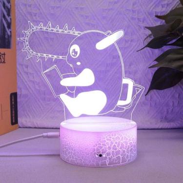 Imagem de Luz noturna LED 3D que muda de cor para crianças com design de futebol