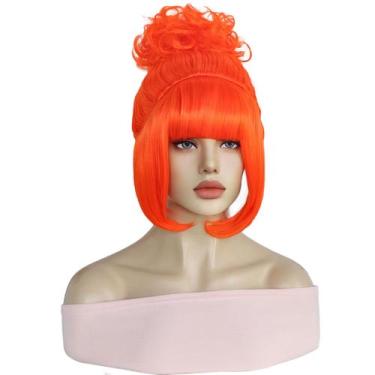 Imagem de Peruca de cosplay, fantasia de anime Lucys, festa de Halloween, 31 cm 
