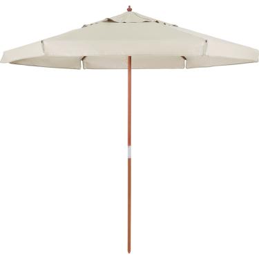 Imagem de Ombrellone Central Xangri-Lá em Madeira 2,40 metros Bege Bel