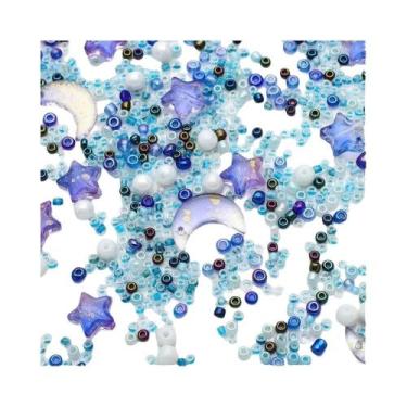 Imagem de Pingentes De Cristal AB Branco Em Gradiente, Contas De Porcelana Em Fo