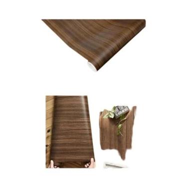 Imagem de Adesivo De Parede Vinílico Com Textura De Madeira À Prova d'Água De 55