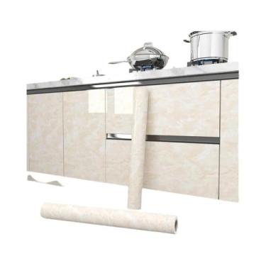 Imagem de Papel De Parede Adesivo De PVC Rosa E Branco Com Efeito Pérola, Imperm