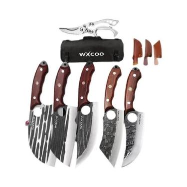 Imagem de Conjunto De 1-11 Peças: Bloco Magnético Para Facas De Cozinha Forjadas