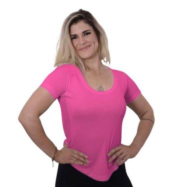 Imagem de camiseta dry fitness feminina academia - FR Moda Fitness, Pink, GG