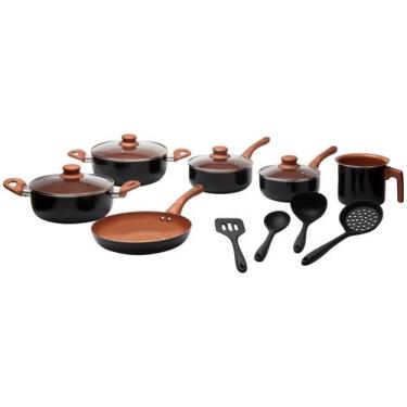 Imagem de Jogo De Panelas Antiaderente Cerâmica Vegas 10 Peças - Casambiente, Pr