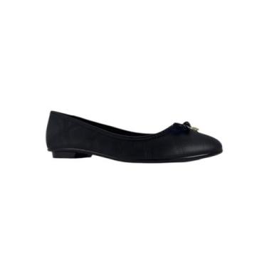 Imagem de Sapatilha Feminina Moleca Napa Sardenha Neo Confortável Casual, Preto,
