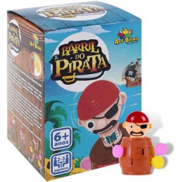 Imagem de Jogo Mini Barril do Pirata Pula Pirata Brinquedo Educativo - Art Brink