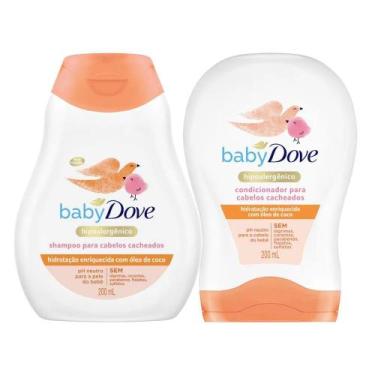 Imagem de Kit Shampoo e Condicionador Baby Dove Cabelos Cacheados Hidratação Hen
