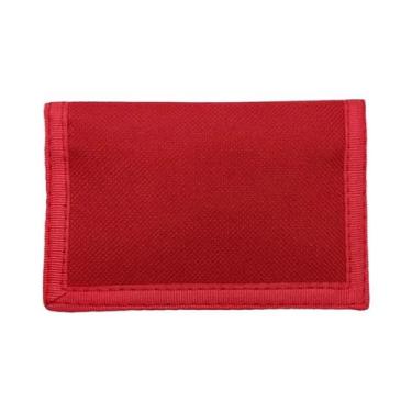 Imagem de Carteira De Lona Trifold Fina Com Zíper, Bolsa Para Moedas Para Esport