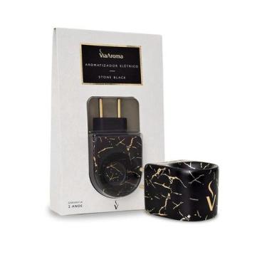 Imagem de Aromatizador Elétrico Stone Black Via Aroma