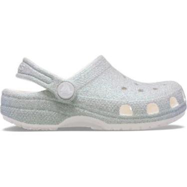Imagem de Sandália Crocs Classic Iridescent Glitter Clog T White-Unissex