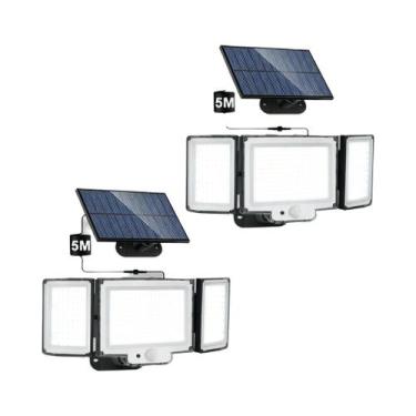 Imagem de Lâmpada Solar Com Sensor De Movimento Para Exterior 400LED À Prova d'Á