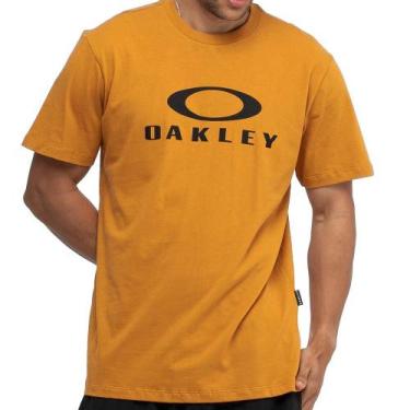 Imagem de Camiseta Oakley O-Bark SS WT26 Masculina Auburn, G, Brown