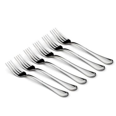Imagem de Kit 6 Garfos Aço Inox Talher Mesa Cozinha Buffet Restaurante - SHOPMIX