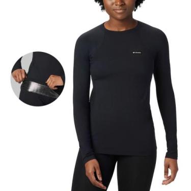 Imagem de Camiseta Termica GG Segunda Pele Columbia Azul Feminina, Preto, P