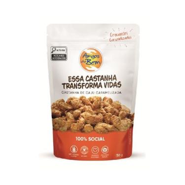 Imagem de Castanha de Caju Caramelizada 50g Amigos do Bem