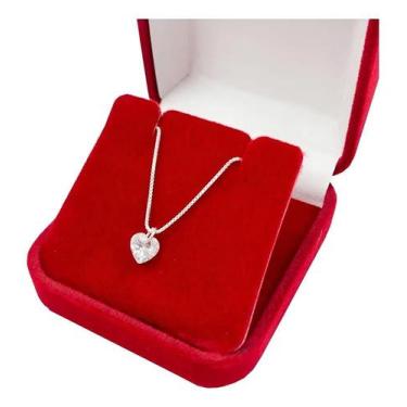 Imagem de Colar Femino Ponto De Luz Prata 925 + Caixinha Presente - Congratulati