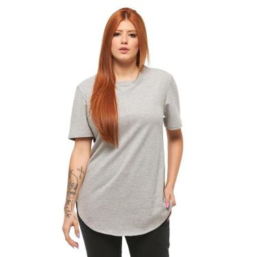 Imagem de Camiseta Longline Feminina Manga Curta Oversized-Feminino