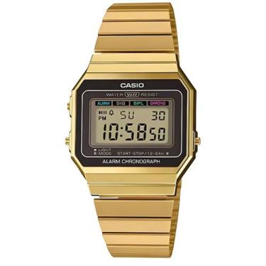 Imagem de Relógio casio feminino dourado vintage a700wg-9adf