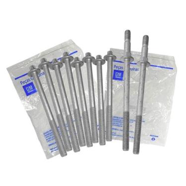 Imagem de Kit 10 Parafuso Cabeçote Original GM Corsa Celta Agile Montana Meriva 