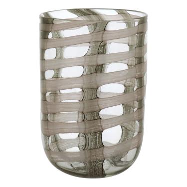 Imagem de VASO DECORATIVO ENFEITE PLANTA VIDRO 30x20x20cm VERDE