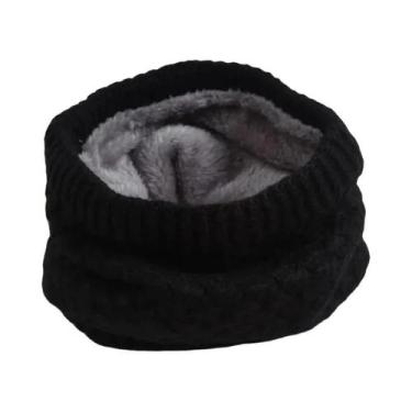 Imagem de Cachecol De Inverno Tricotado Para Mulheres, Quente E Grosso, Cor Sóli