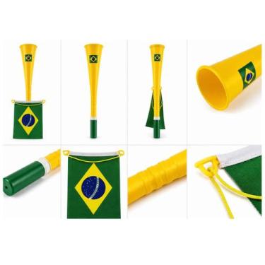 Imagem de Corneta Amarela com Bandeira do Brasil - Sem marca