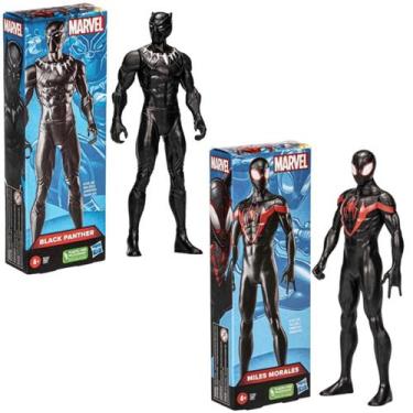 Imagem de Bonecos Super Heróis Miles Morales Pantera Negra Expression - Hasbro