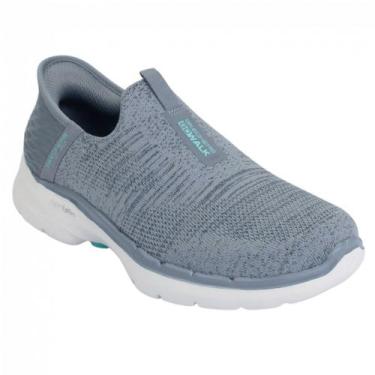 Imagem de Tênis Skechers Slip-Ins Go Walk 6 124569, Cinza, 36