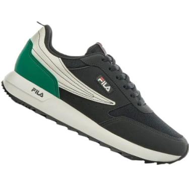 Imagem de Tenis Fila Retro Flag Masculino, Preto, Verde, 39