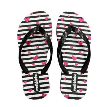 Imagem de Chinelo Infantil Meninas Dedo Estampado Molekinha, 30